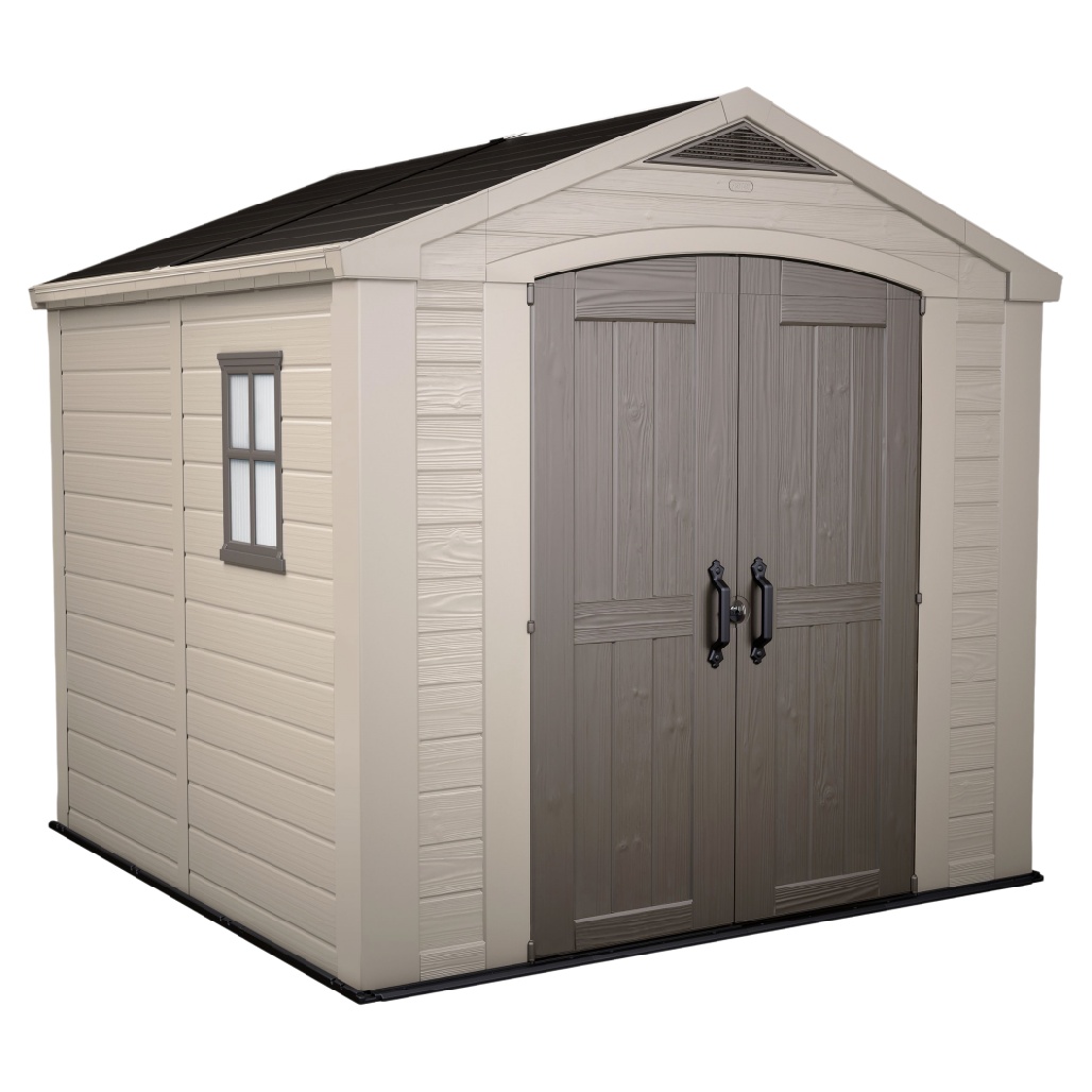 Abri de jardin en résine pour rangement extérieur - 150 x 120 x 180-boistoucher