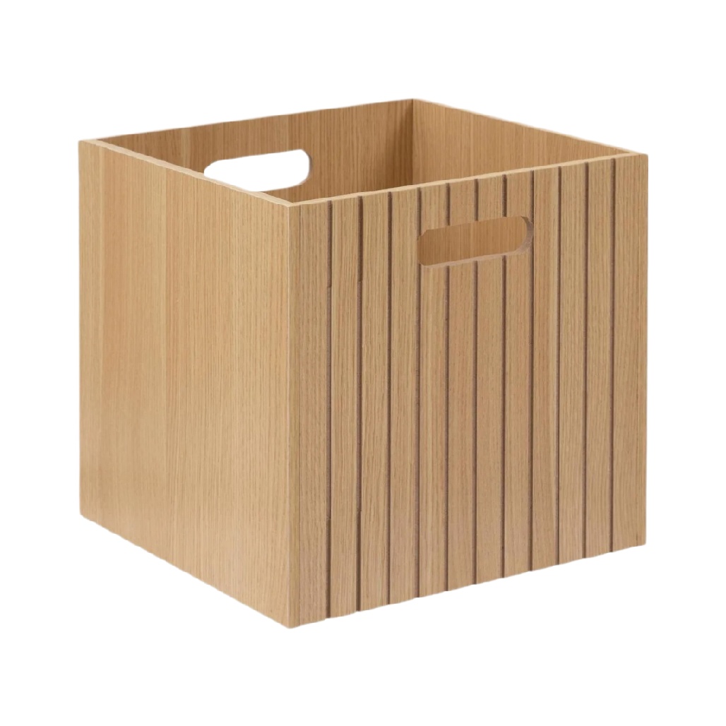 Boîte de rangement en bois contreplaqué pour organisation intérieure - 30 x 30 x 30-boistoucher