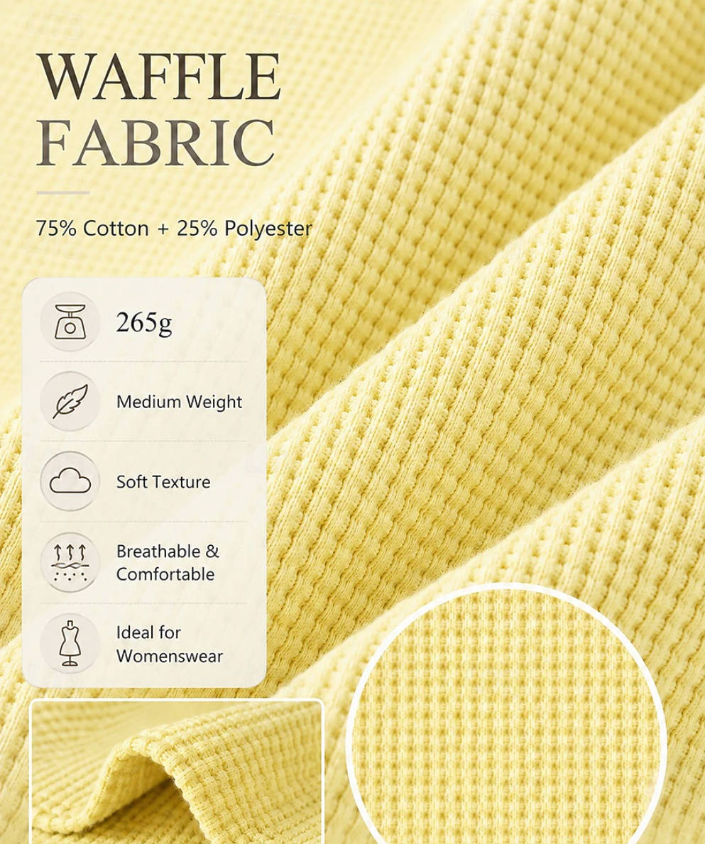 Women's Waffle Shirt Tunic Casual Shirt Texture Vacation Casual Casual Daily Work Blue White Grass Green Black Yellow Fall Winter