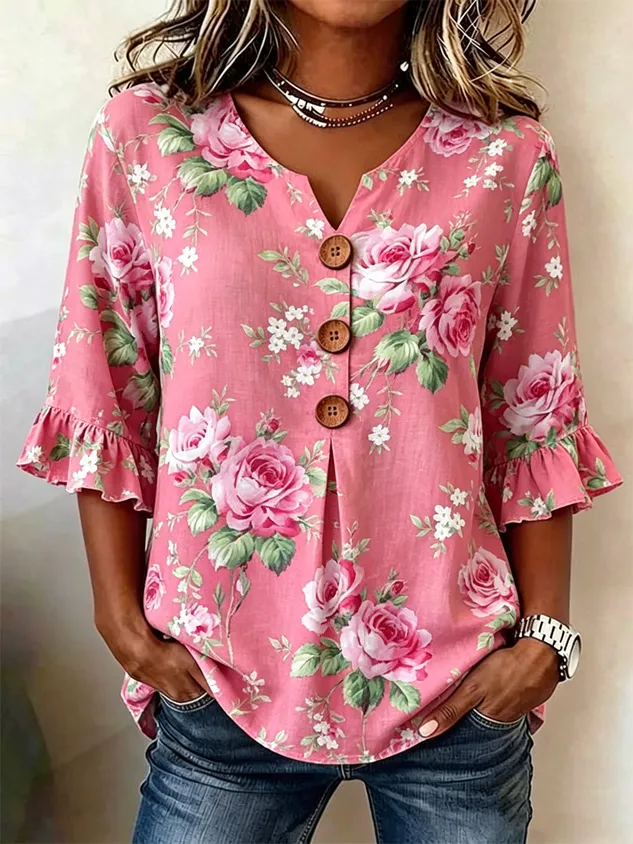 🔥Last Day 50% OFF 🌸🌿 Hope Garden Blouse (✨2026 Limited Edition)