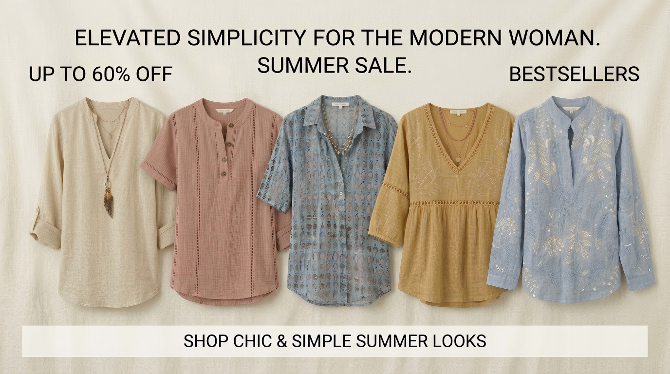 Mirbloom breathable summer tops and linen blouses capsule collection banner