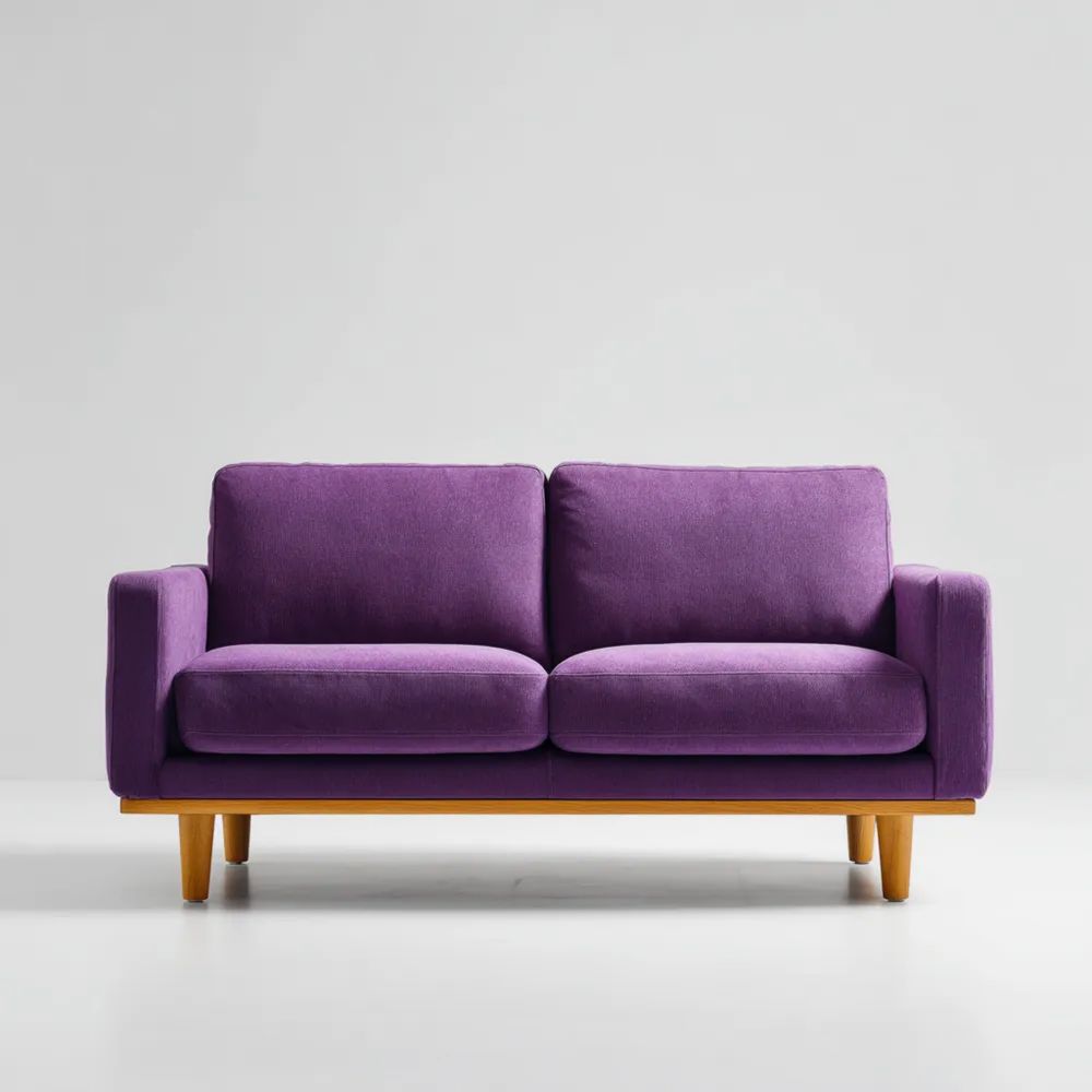 Divano a due posti 150x85x80 cm - Viola - Design Moderno-vivahomia