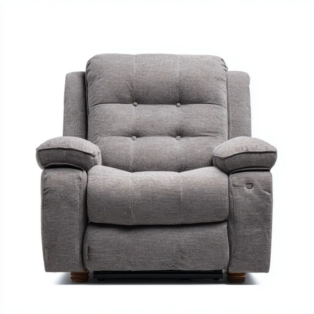 Poltrona reclinabile in tessuto 92x100x90 cm - Grigio-novirama