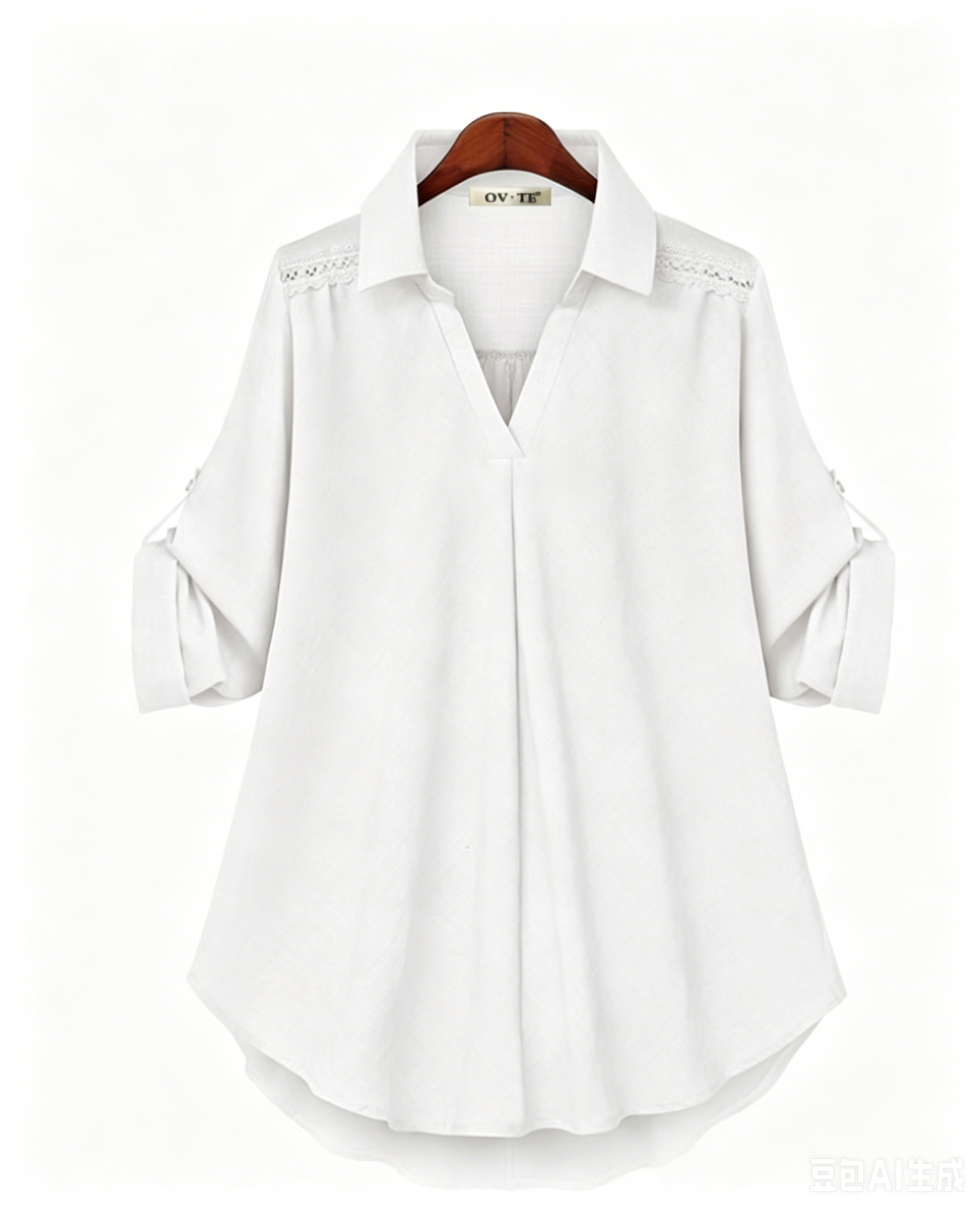 Fresh In Solid Ruffle Sleeve Casual Blouses for Women