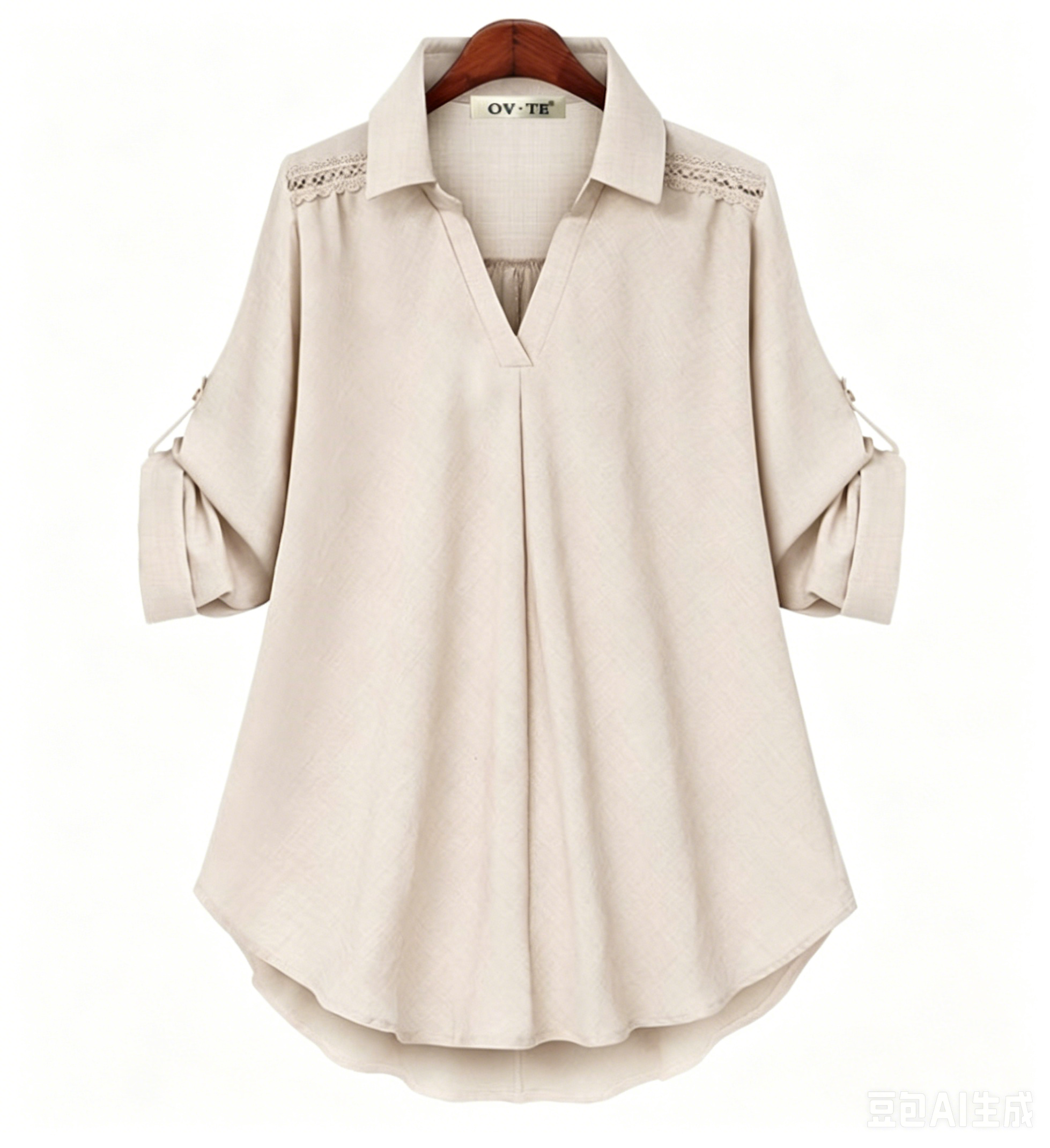 Fresh In Solid Ruffle Sleeve Casual Blouses for Women