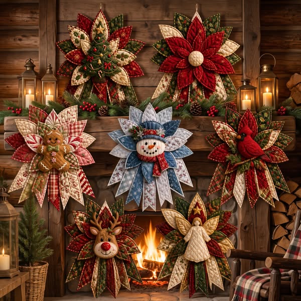 🎉 Holiday Celebration 50% OFF 🎄 – Festive Quilted Christmas Door Hanging DIY Sewing Kit