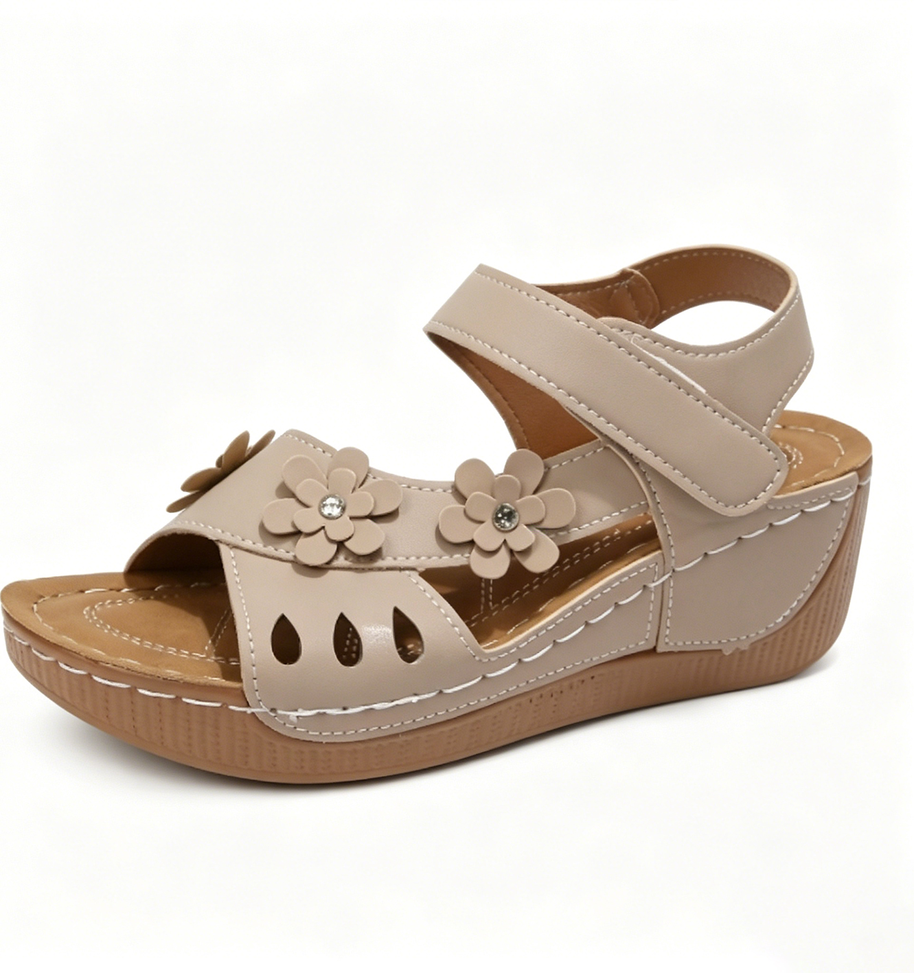 [Copy]✨ Now 60% off - Floral Accent Wedge Mules for Women