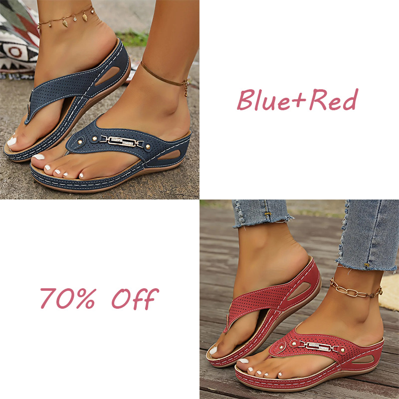 🔥LAST DAY 70% OFF🔥Women's Summer New European and American Style Anti-slip Pain Relief Orthotic Sandals