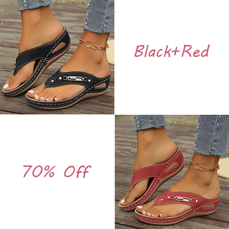🔥LAST DAY 70% OFF🔥Women's Summer New European and American Style Anti-slip Pain Relief Orthotic Sandals