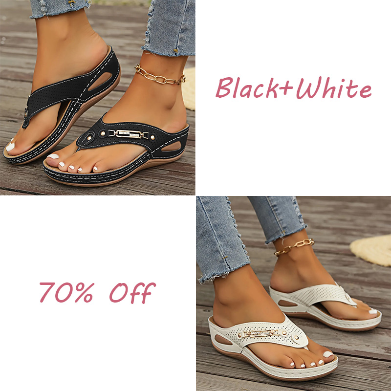 🔥LAST DAY 70% OFF🔥Women's Summer New European and American Style Anti-slip Pain Relief Orthotic Sandals