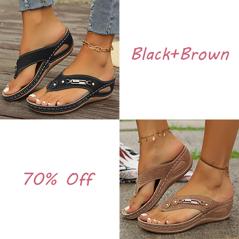 🔥LAST DAY 70% OFF🔥Women's Summer New European and American Style Anti-slip Pain Relief Orthotic Sandals