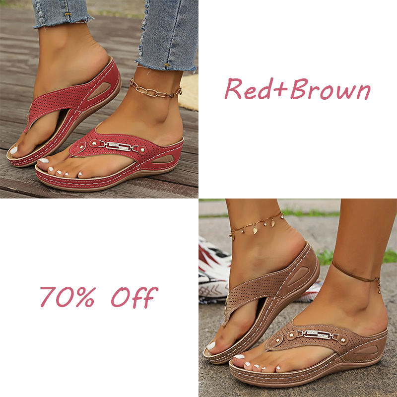 🔥LAST DAY 70% OFF🔥Women's Summer New European and American Style Anti-slip Pain Relief Orthotic Sandals