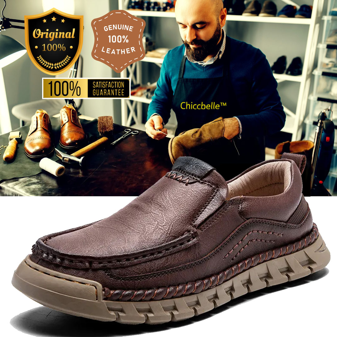 ⏰50% off - Newest Men's Handmade Non-Slip Orthopedic Walking Shoes