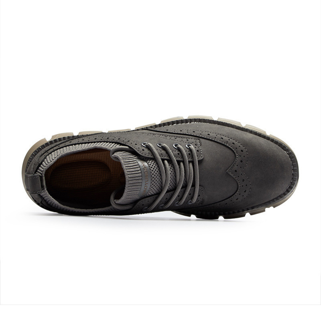 Orthopedic Men Shoes Genuine Vegan Leather Ultra Comfortable Lightweight Casual Shoes
