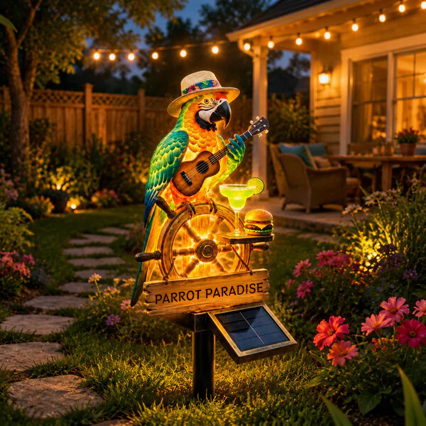 🔥Last Day 70% OFF🔥 - 🌴 Solar-Powered Parrot Garden Light