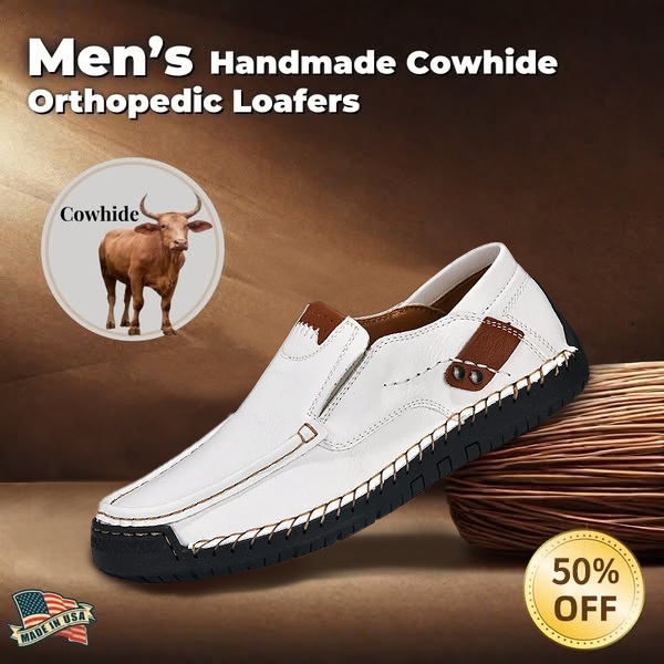 Last Day 50% OFF🔥🔥Men's genuine calfskin leather Slip-On Loafers