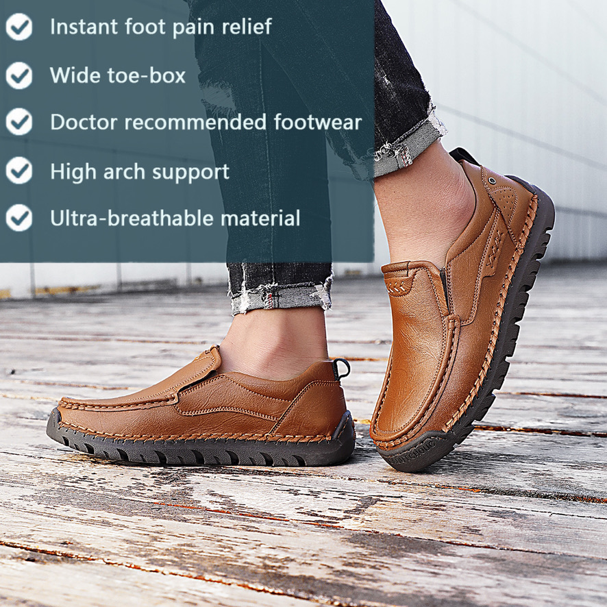 ⏰Last Day! 60% OFF 🔥ENJERR®Men's Handcrafted Cowhide Orthopedic Loafers