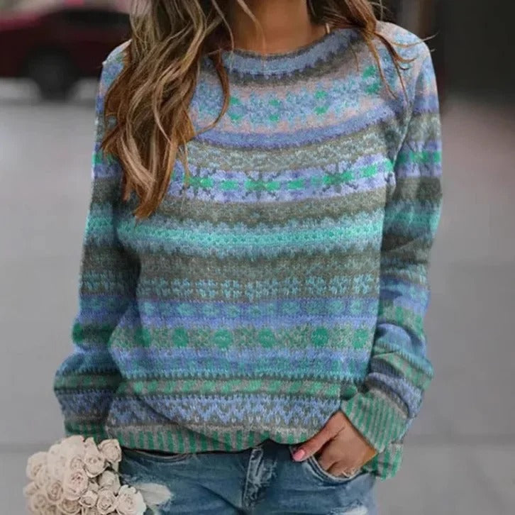 Retro Pastel Highland Sweater