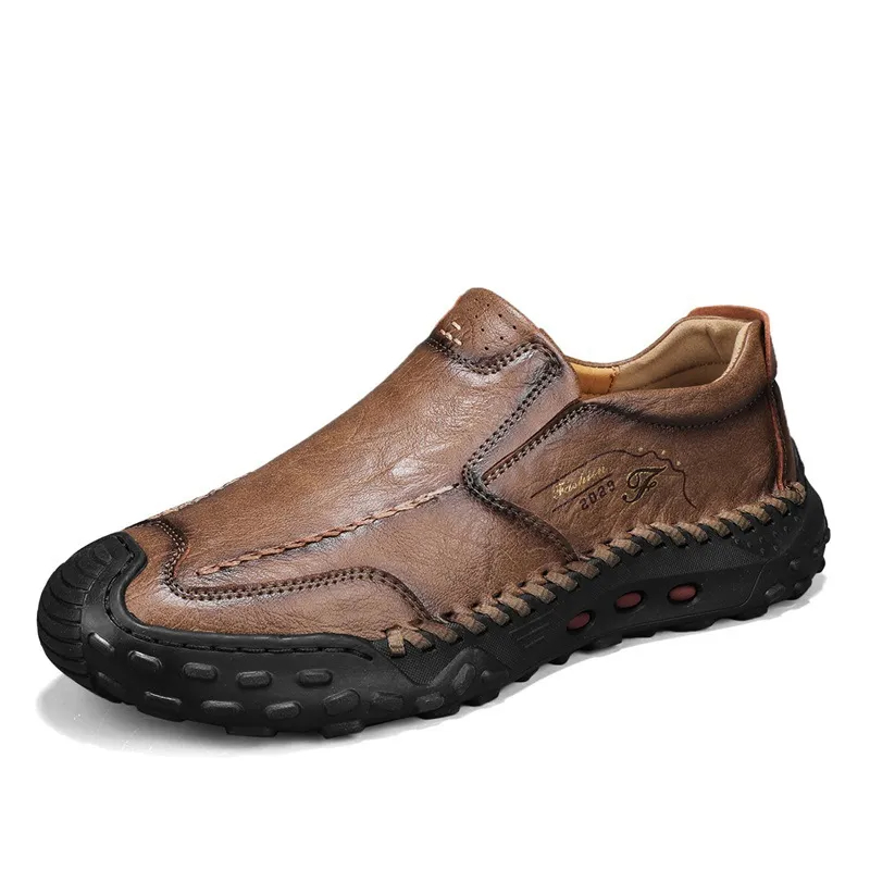 🔥Today 50% off🔥Men's latest genuine leather handmade orthopedic shoes with arch support to relieve foot pain