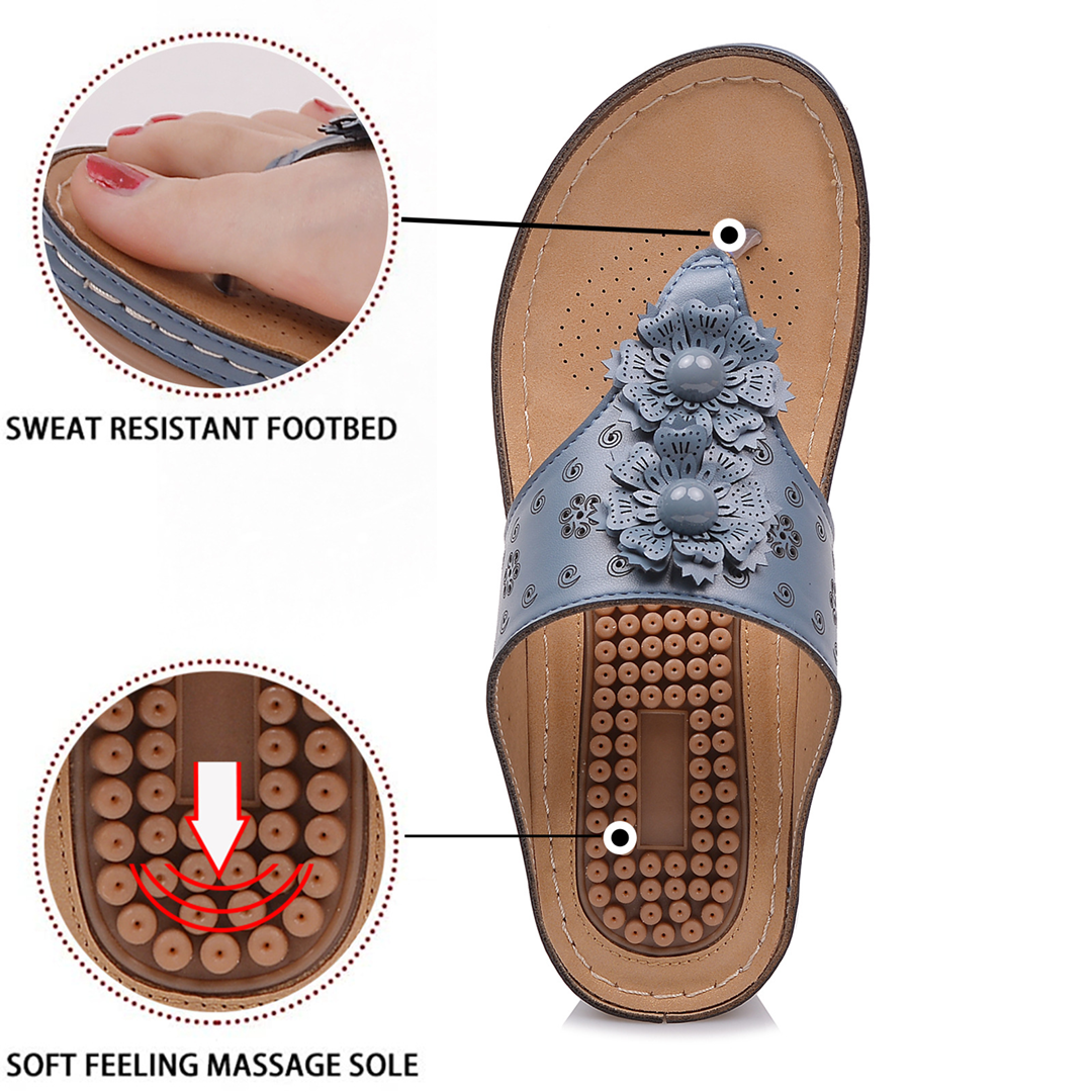Uniqcloud Massage Arch Support Cushion Footbed Flip-Flops