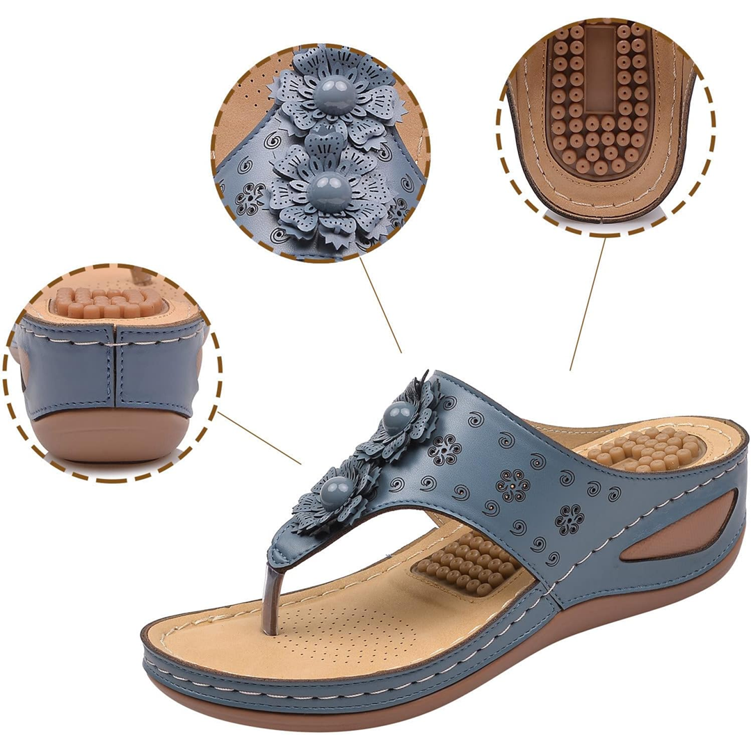 Uniqcloud Massage Arch Support Cushion Footbed Flip-Flops