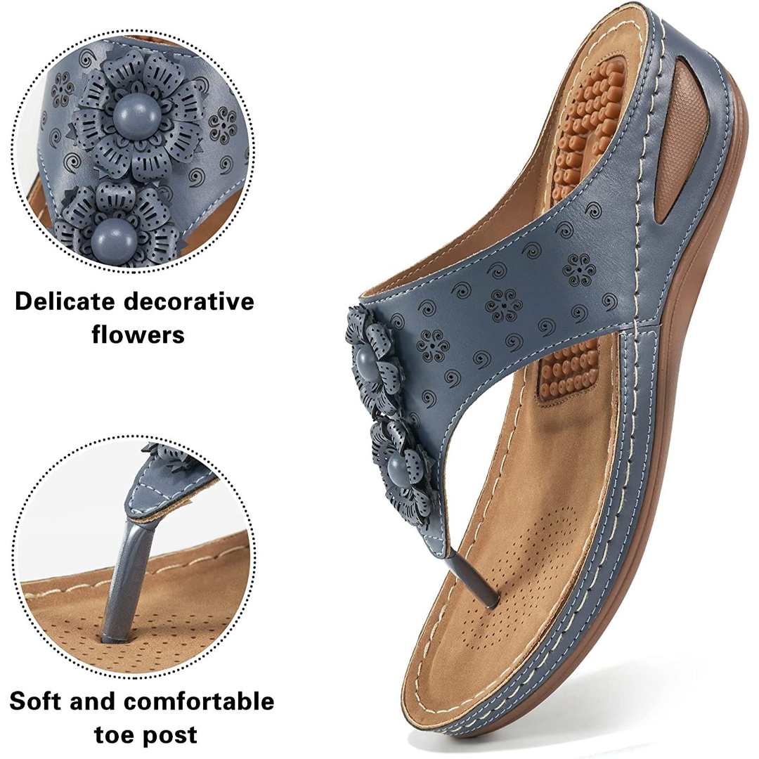 Uniqcloud Massage Arch Support Cushion Footbed Flip-Flops