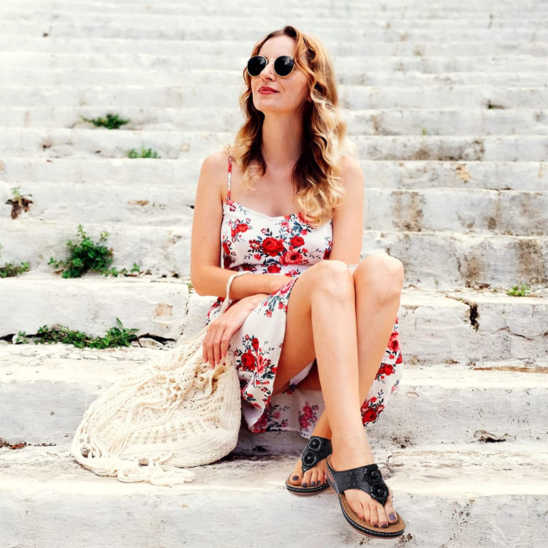 Uniqcloud Massage Arch Support Cushion Footbed Flip-Flops