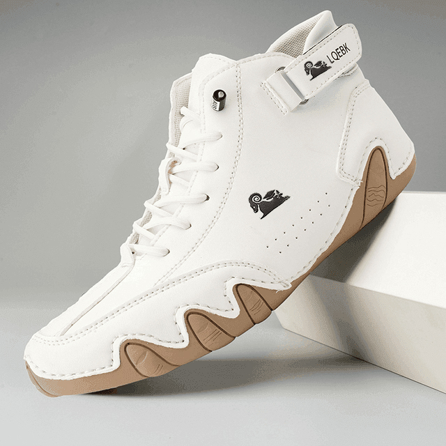 Barefoot Shoes Italian Handmade Suede Velcro High Boots