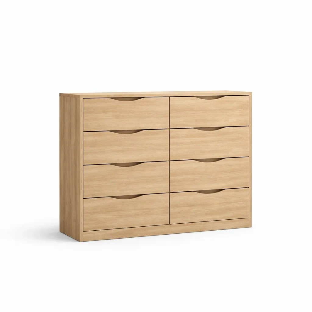 Cassettiera in legno con 8 cassetti-COZYDREAMSPACE