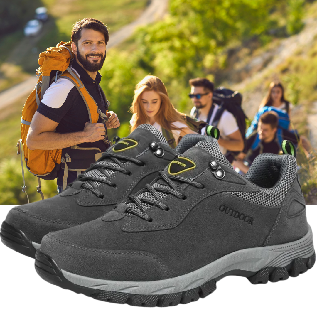 Men's Waterproof Breathable Lightweight Arch Support Hiking Shoes for Plantar Fasciitis (Medical Certification)