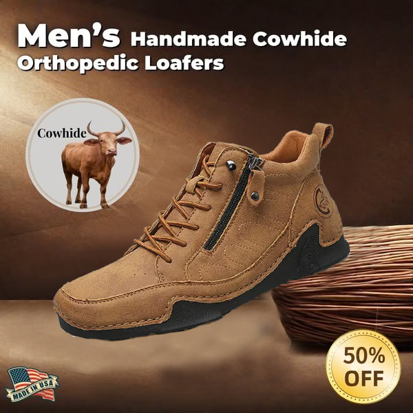 ⏱️ This Week 50% off -Newest Men's Orthopedic Leather Loafers