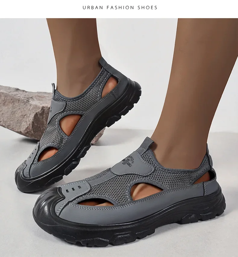 🔥Now 70% Off! LAST DAY!🛒Sandals Breathable Men Shoes Mesh Outdoor Men Hollow designer shoes Beach