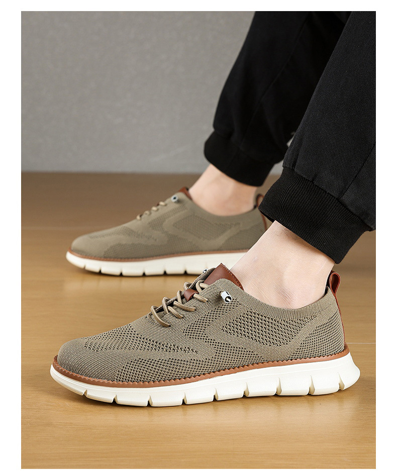 🔥LAST DAY 60% OFF🔥Men's Breathable Flyknit Loafers  — Lightweight, Lace-up Casual Footwear