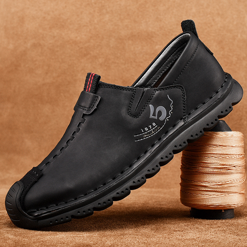 🔥LAST DAY 70% OFF🔥Men’s Vintage Hand Sewn Leather Slip On Loafers