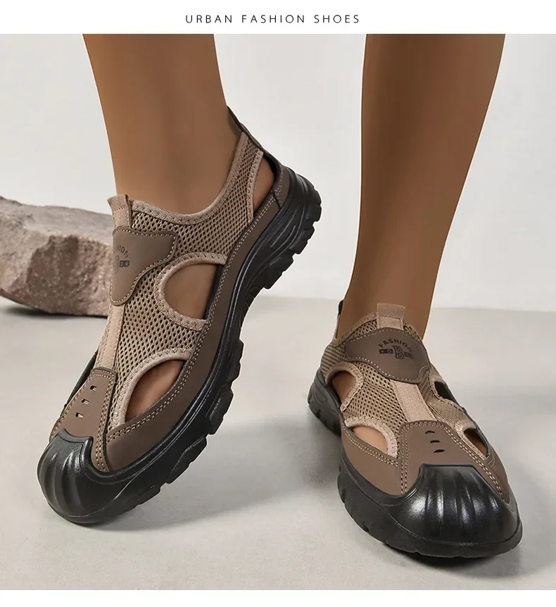 🔥Now 70% Off! LAST DAY!🛒Sandals Breathable Men Shoes Mesh Outdoor Men Hollow designer shoes Beach