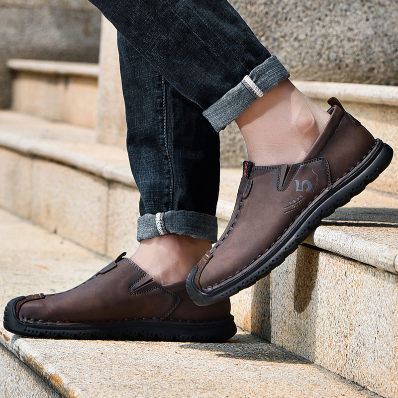 🔥LAST DAY 70% OFF🔥Men’s Vintage Hand Sewn Leather Slip On Loafers