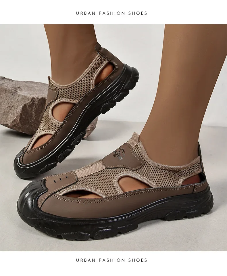 🔥Now 70% Off! LAST DAY!🛒Sandals Breathable Men Shoes Mesh Outdoor Men Hollow designer shoes Beach