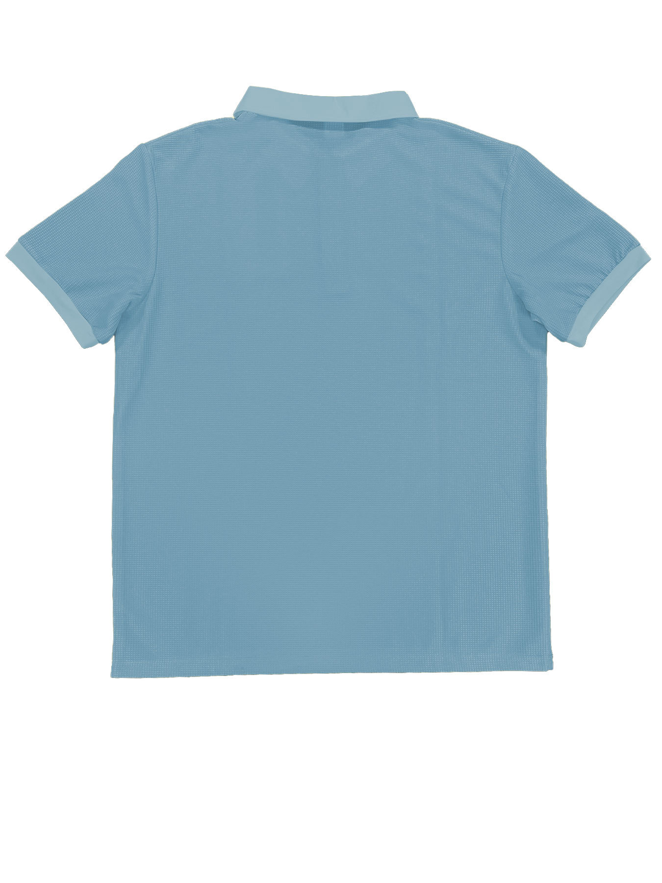 Waffle Short Sleeve Polo Shirt Men’s Fashion Summer Lapel Tops