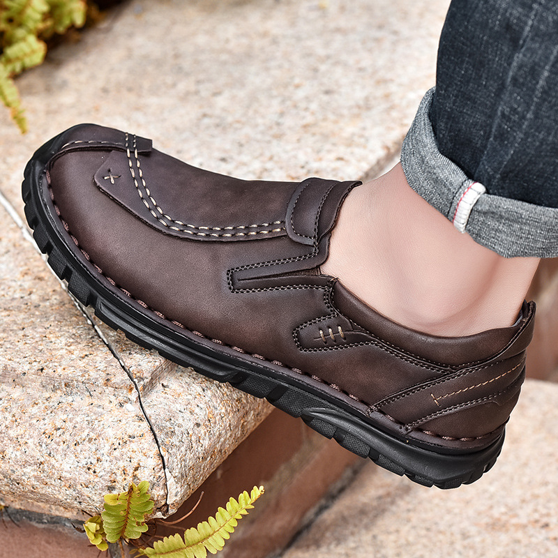 🔥LAST DAY 70% OFF🔥Men’s Vintage Hand Sewn Leather Slip On Loafers
