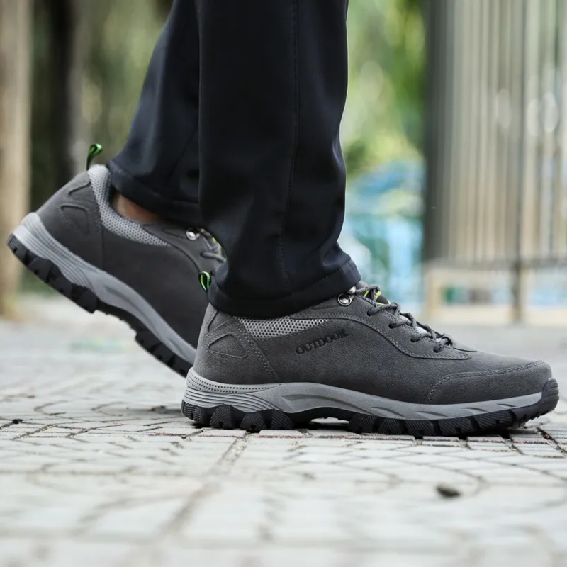 Men's Waterproof Breathable Lightweight Arch Support Hiking Shoes for Plantar Fasciitis (Medical Certification)