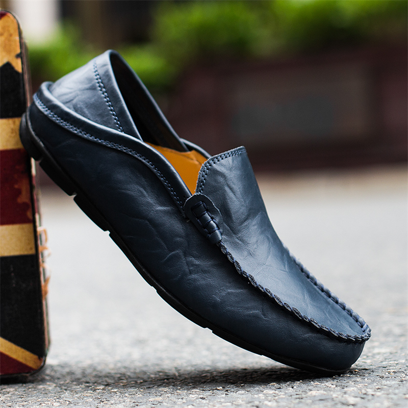 ⏰Limited Time Sale 70% OFF👞Men's Casual Fashion Premium Leather Low-top Driving Boat Moccasins