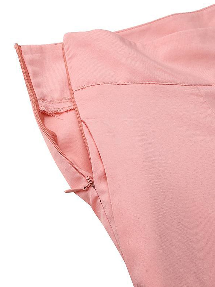 Women's Wide Leg Pants Trousers Fashion Streetwear Full Length High Waist Plain Pocket Ruched Butt Lifting High Cut Comfort Breathability Soft Micro-elastic Vacation Street Daily Camel Grey Black Pink 2026 - CHF25 –P10