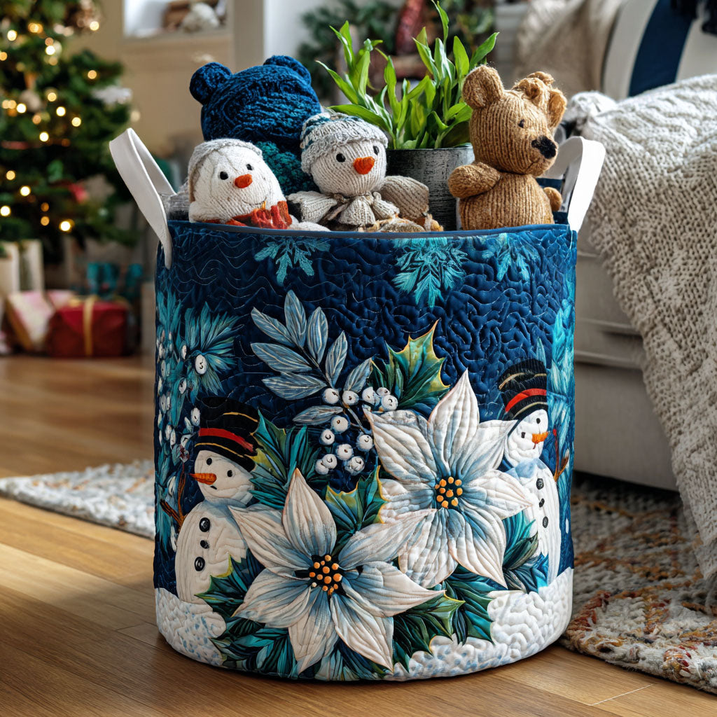 Chrisrtmas Quilted Laundry Basket NCU0QN032