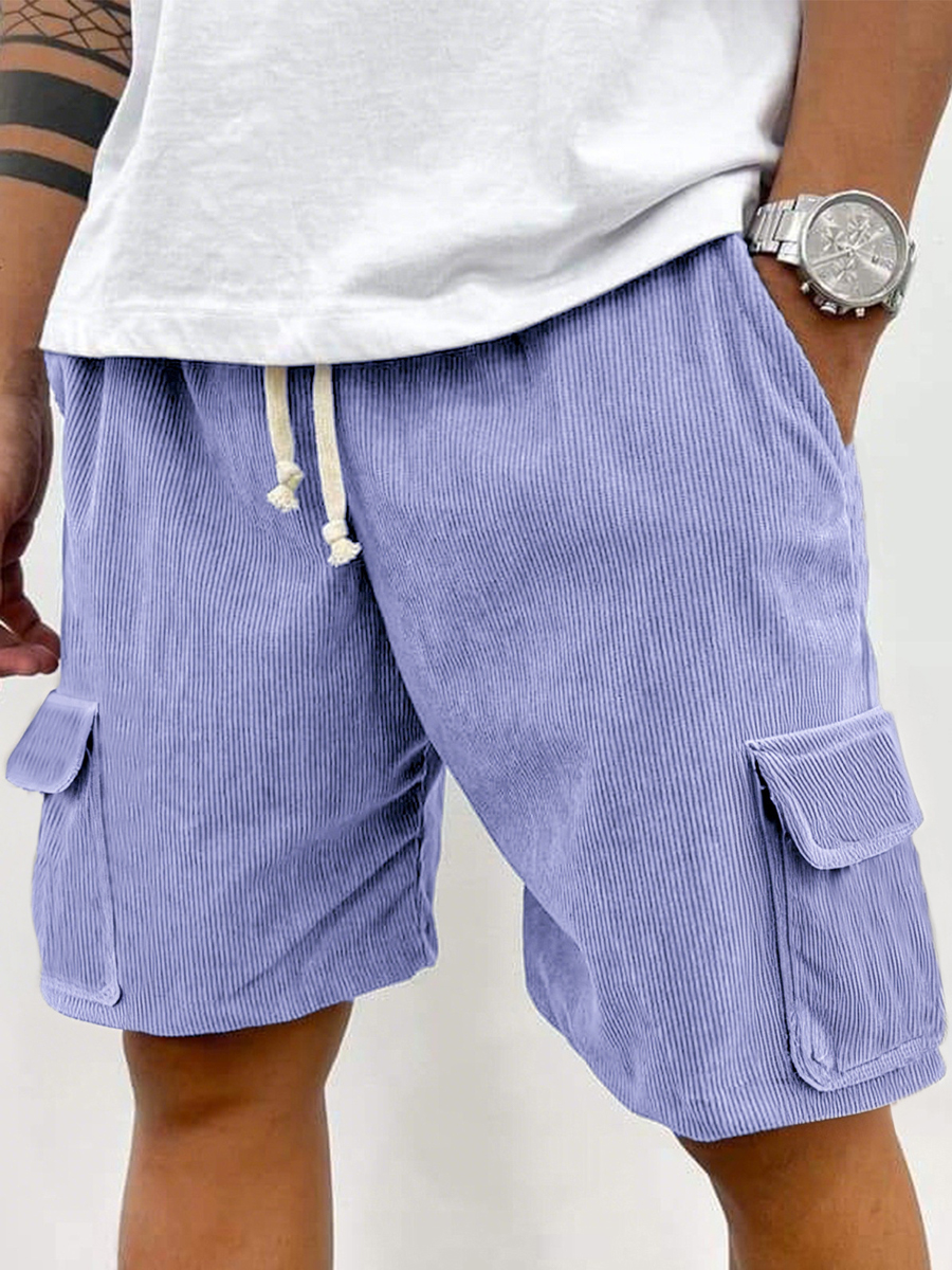 Men's Casual Shorts with Double Pockets