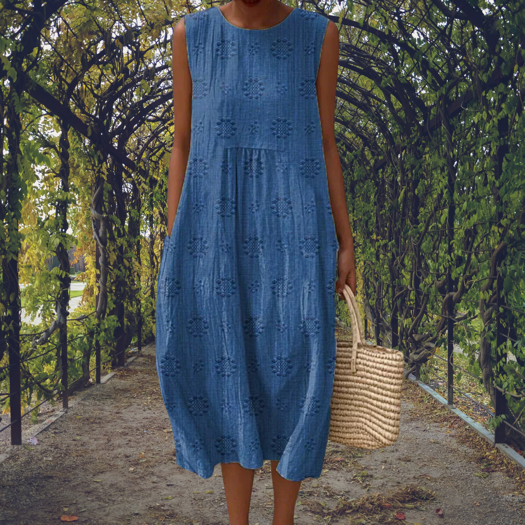 🎄Now 70% Off! LAST DAY!Elegant sleeveless dress with pockets