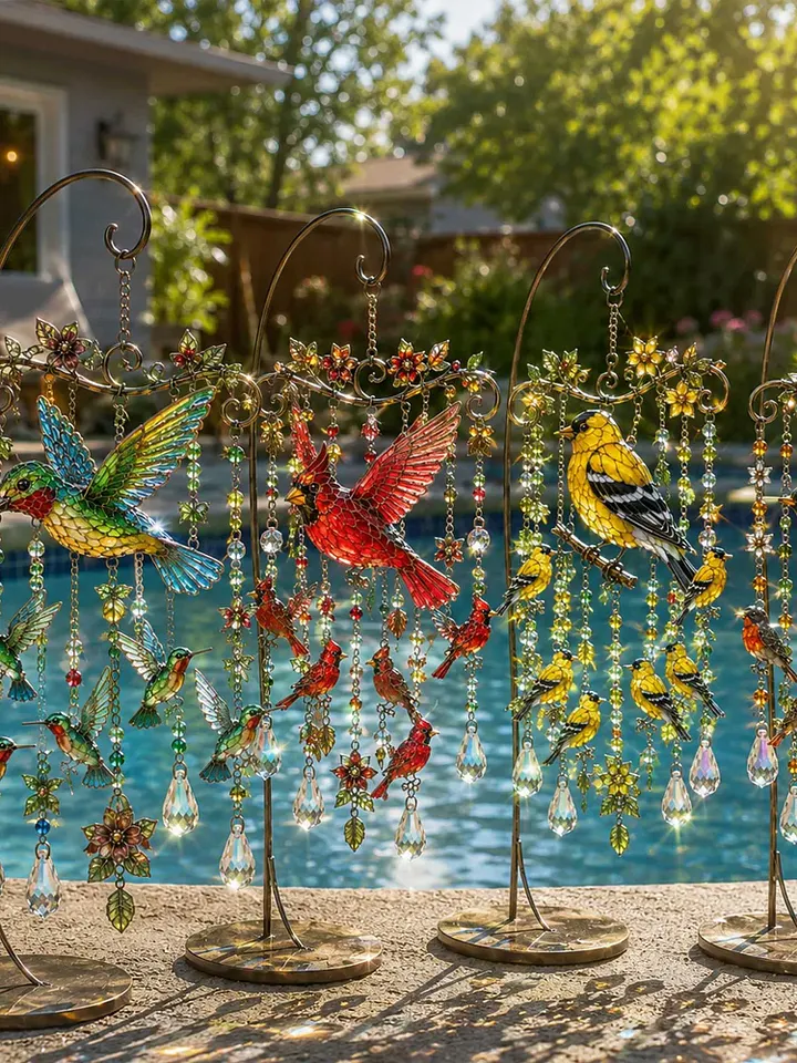 🔥LAST DAY 70% OFF 🐦🎐 Birdsong Crystal Wind Chime 