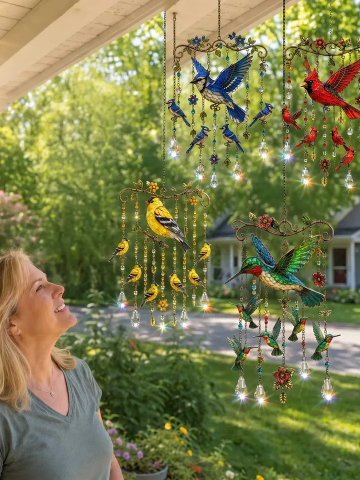 🔥LAST DAY 70% OFF 🐦🎐 Birdsong Crystal Wind Chime 