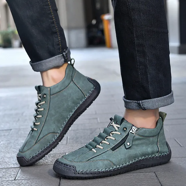 ⏰LAST DAY-70% OFF🛒Men's Outdoor Casual Leather Boots – Comfortable for Walking & Driving