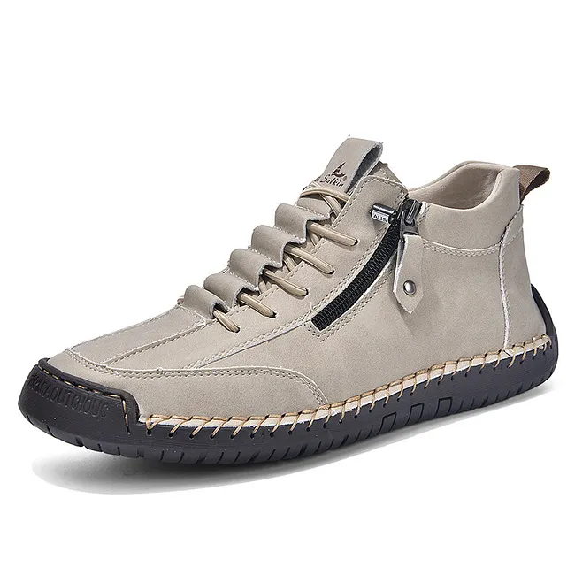 ⏰LAST DAY-70% OFF🛒Men's Outdoor Casual Leather Boots – Comfortable for Walking & Driving