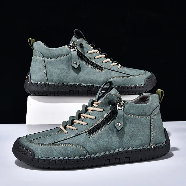 ⏰LAST DAY-70% OFF🛒Men's Outdoor Casual Leather Boots – Comfortable for Walking & Driving